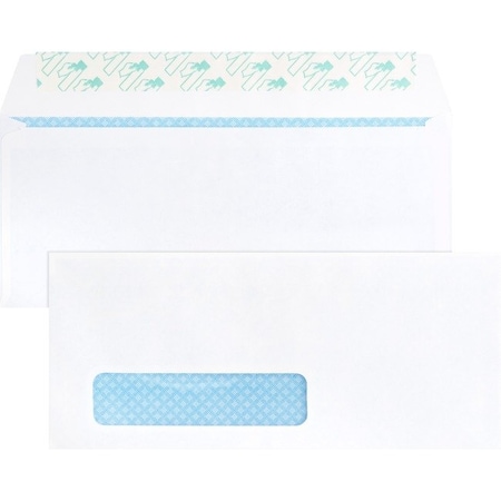 BUSINESS SOURCE Envelope, Peeltoseal, Window 500PK BSN16473